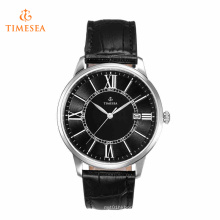 Hombres de pulsera de cuarzo reloj correa de cuero de lujo relojes 72605